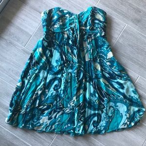 Express multicolored silk dress